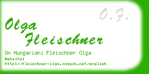 olga fleischner business card
